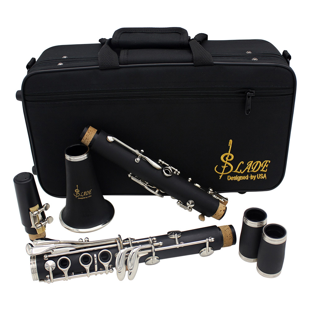 SLADE Bb Clarinet 17 Keys Bakelite Wooden Professional Woodwind Instrument Tenor Clarinet With Box